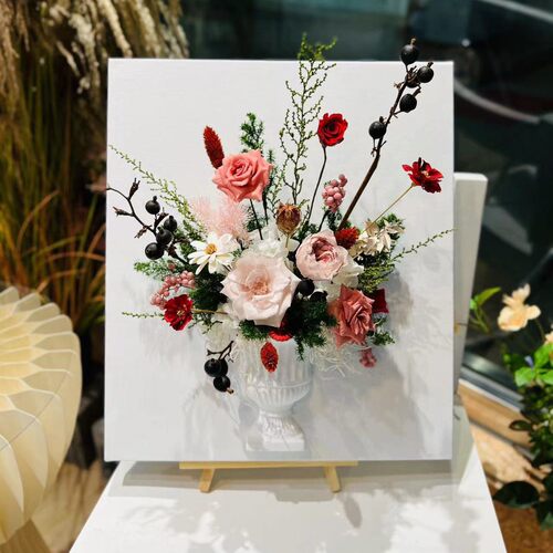 永生花花瓶diy装饰油画材料包亲子互动儿童制作活动暖场手工礼品