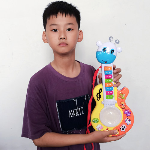 可弹奏初学者儿童吉他卡通电子琴
