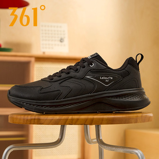 361男鞋运动鞋男官方2025新款旗舰店正品男款跑步鞋子皮面休闲鞋