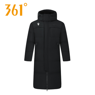 约基奇联名361官方正品过膝长羽绒服男加厚保暖羽绒大衣552541314
