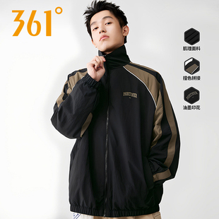 361度运动绒里外套男2025冬季新款正品梭织保暖外套宽松舒适上衣