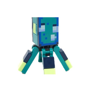 乐高我的世界人仔 乌贼守卫深蓝绝版积木神殿守卫