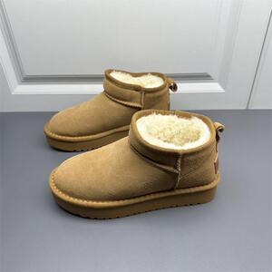 尾货清仓特价真皮雪地靴女新款冬季加绒加厚保暖防寒休闲短筒靴子