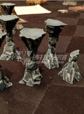 幽暗港GLOOMHAVEN立体版图道具▲沙扎比部落