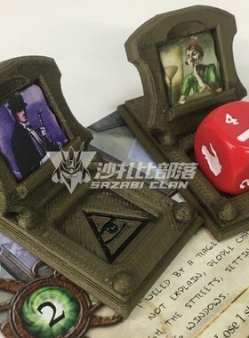 魔镇惊魂Arkham horror LCG 长老标志 角色底座▲ 沙扎比部落