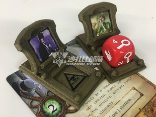 魔镇惊魂Arkham horror LCG 长老标志 角色底座▲ 沙扎比部落