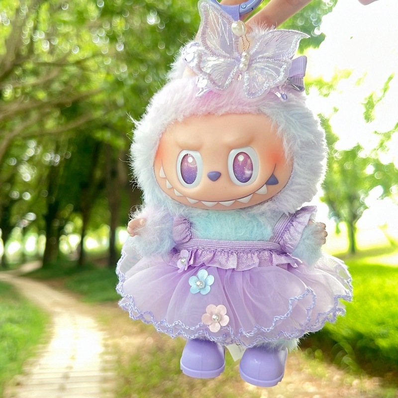 49娃衣一二三代labu娃衣前方高能3.0搪胶公仔坐坐派对蝴蝶结娃衣