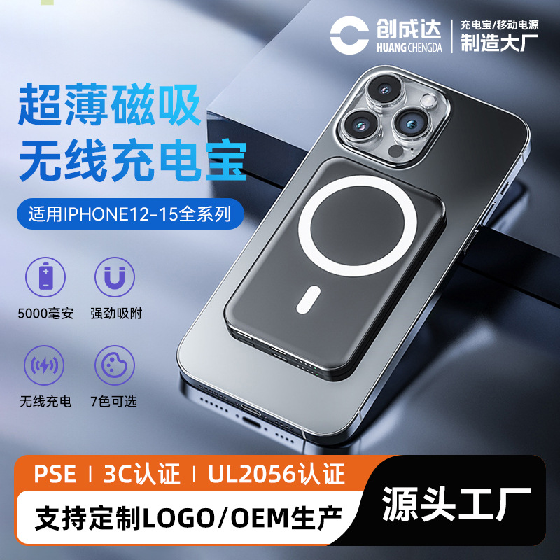 3c认证Magsafe超薄铝合金充电宝