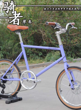 GTC格塔根406小轮径自行车公路休闲城市7速20寸碟刹钢架复古单车