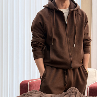 SEASON MARK舒适亲肤休闲套装百搭通勤商务纯色运动保暖套装秋冬