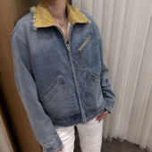 马6系列 SEASON MARK 牛仔外套休闲百搭潮流翻领撞色夹克春秋男