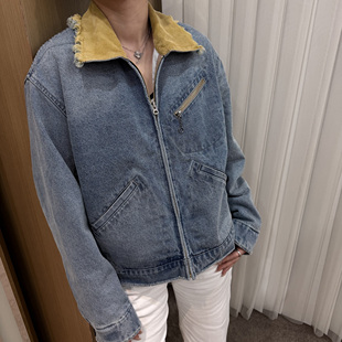 SEASON MARK『马6系列』牛仔外套休闲百搭潮流翻领撞色夹克春秋男