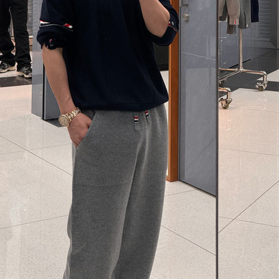 SEASONMARK织带针织休闲裤