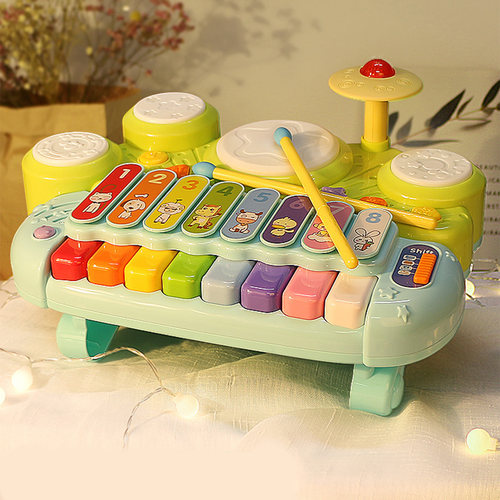 谷雨电子木琴游戏鼓八音手敲琴