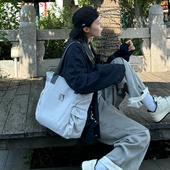 Inuk高级质感托特包女通勤休闲帆布包百搭大容量单肩挎包旅行出游