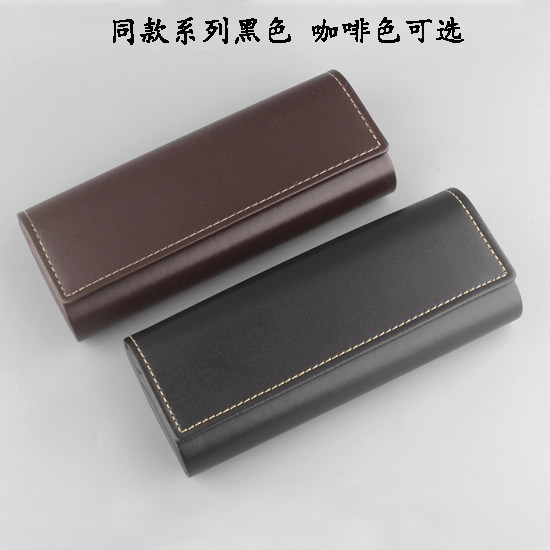 简约高档黑色棕色光学近视眼镜盒