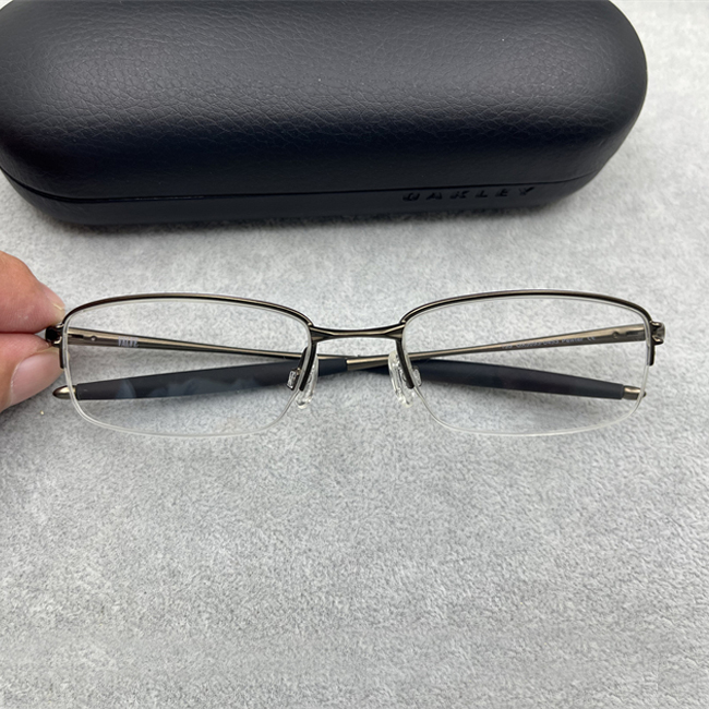 防滑运动款半框男女光学眼镜架 金属框3093枪色现货可配近视眼镜