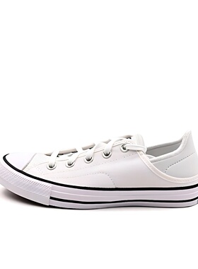 Converse Chuck耐磨透气 低帮 帆布鞋 女款 白色A03076C