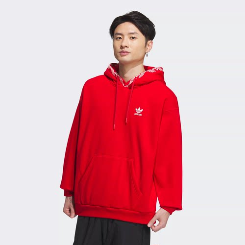阿迪达斯adidas男装阮菲菲联名款龙年运动连帽卫衣套头衫IX4217
