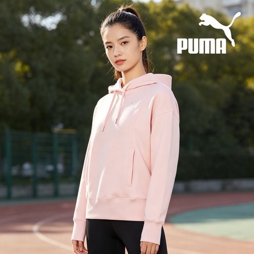 PUMA Her Hoodie Tr 运动休闲连帽套头衫卫衣 女款 粉色676653-66