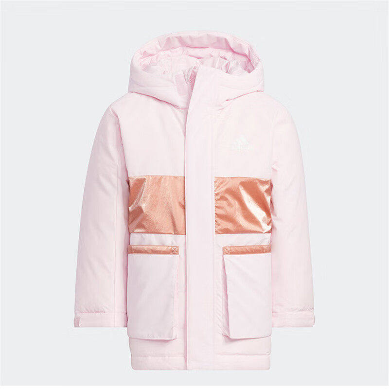 阿迪达斯Adidas加厚保暖防风简约百搭运动连帽外套羽绒服HM9648