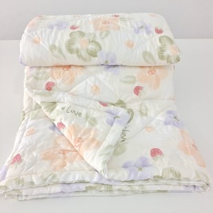 定做纯棉花夏凉被棉绸空调被人造棉被子婴儿幼儿园午睡薄被子被芯