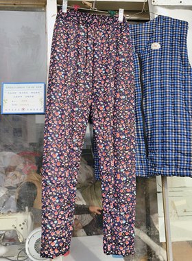 棉花手工棉裤棉花棉裤女装冬季防寒青年保暖高腰居家保暖长裤子