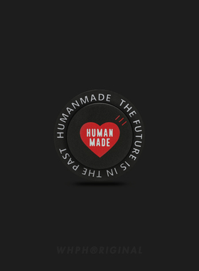 潮牌HumanMade爱心磁吸手机支架高级感气囊伸缩便利固定支撑架黑