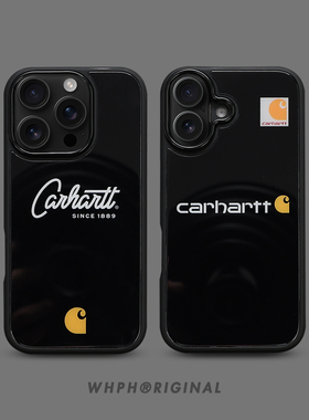 潮牌新款适用于苹果17promax磁吸手机壳iPhone16强磁MagSafe高级感黑色15欧美风情侣15简约标签14玻璃保护套