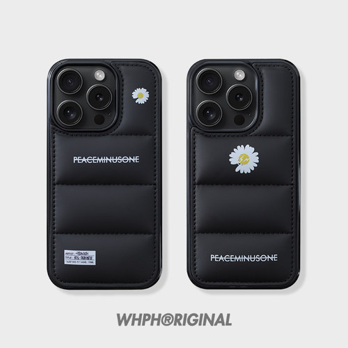 苹果iPhone15棉绒潮牌防摔保护壳