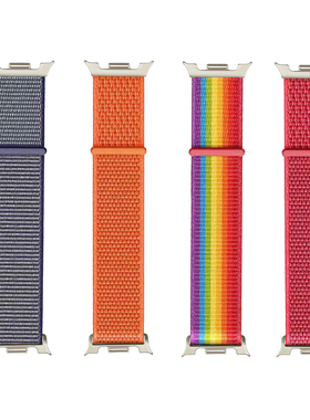 适用samsung三星galaxy watch8透气8classic尼龙魔术贴表带大小码