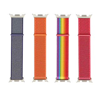 适用samsung三星galaxy watch8透气8classic尼龙魔术贴表带大小码