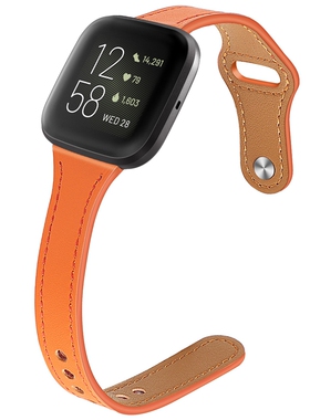 适用fitbit versa1/2/3/4小蛮腰表带sense1/2反扣皮带瘦身运动