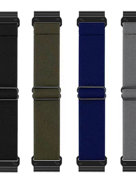 适用Garmin佳明快拆弹力表带fenix7x泰铁时卡扣945尼龙S62吸汗