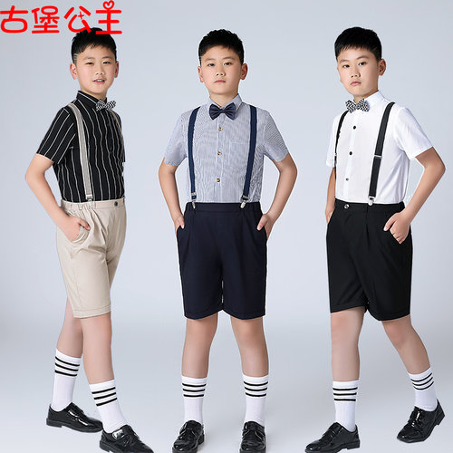 古堡公主花童国男童礼服套装