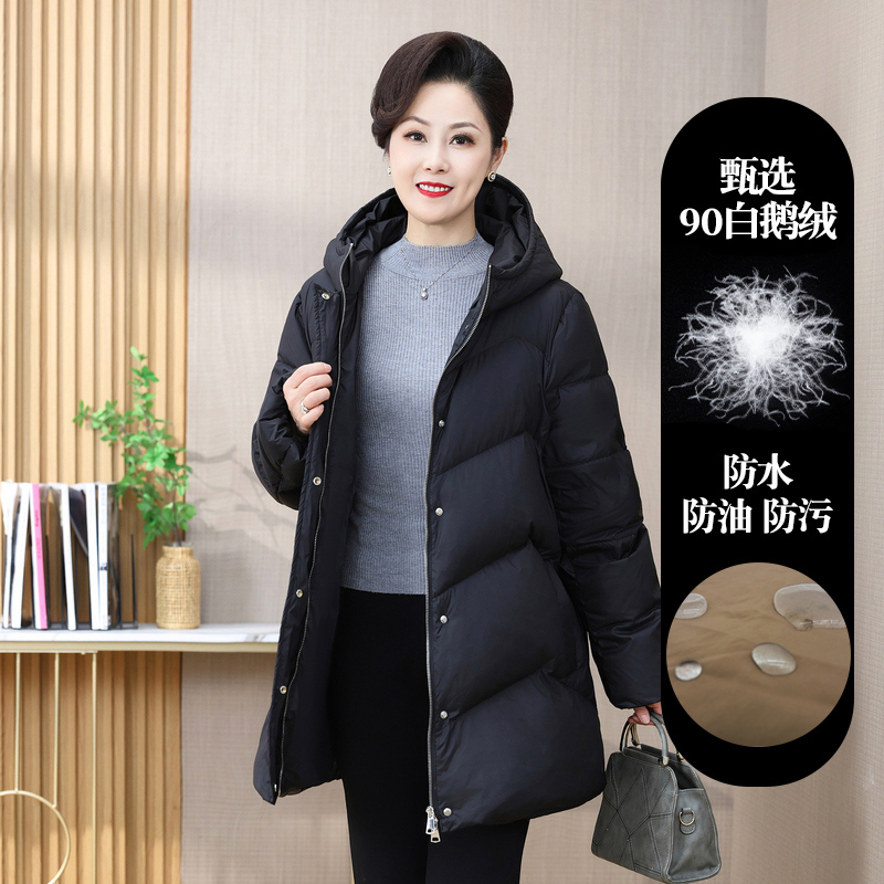 加肥加大码羽绒服妈妈显瘦