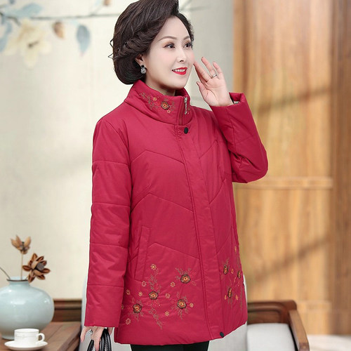 加肥200斤厚棉绣花外套特体衣服