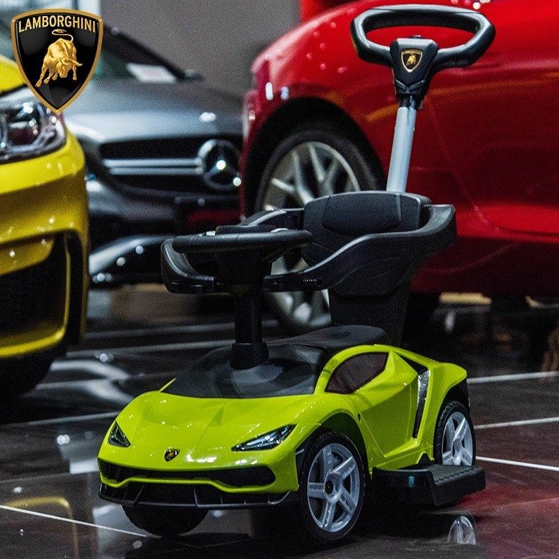 兰博基尼儿童扭扭车1-3岁宝宝手推滑行车四轮溜溜车防侧翻妞妞车