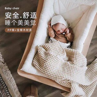 哄娃实木婴儿摇椅非电动新生儿宝宝摇床儿童安抚哄娃睡神器无辐射