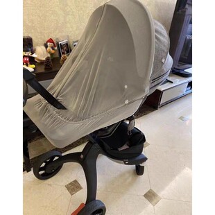 Stokke V345V6 trailz高景观推车配件座椅睡篮通用蚊帐 xplory