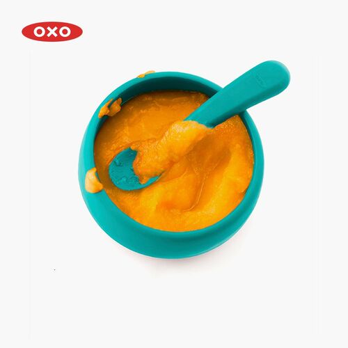 OXO奥秀辅食勺儿童餐具硅胶勺子