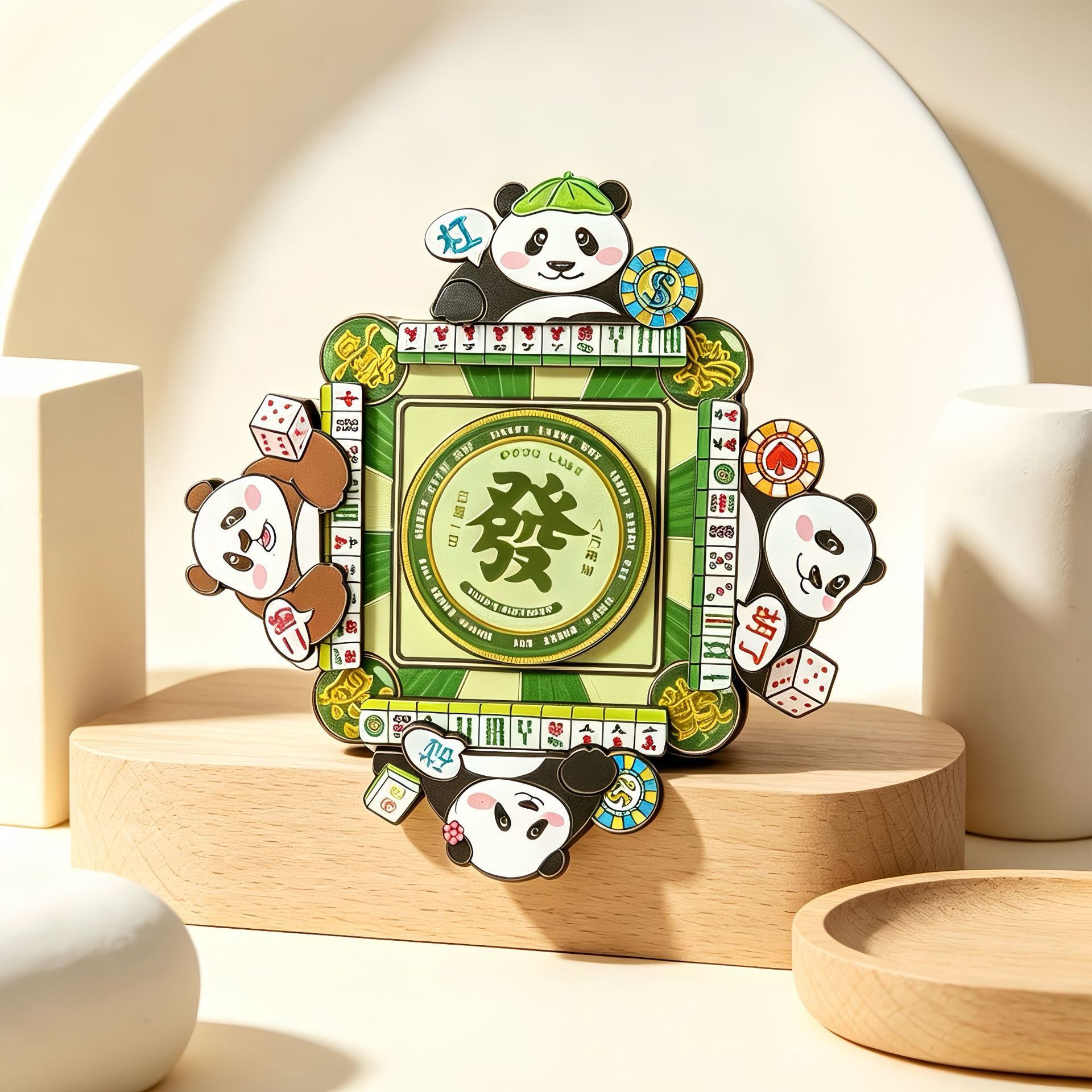 国潮特色小礼品熊猫冰箱贴文创旅游纪念品送老外创意中式磁吸装饰