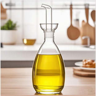 透明耐热倒油壶高硼硅玻璃调味瓶防漏香油壶酱油醋瓶子美容精油壶