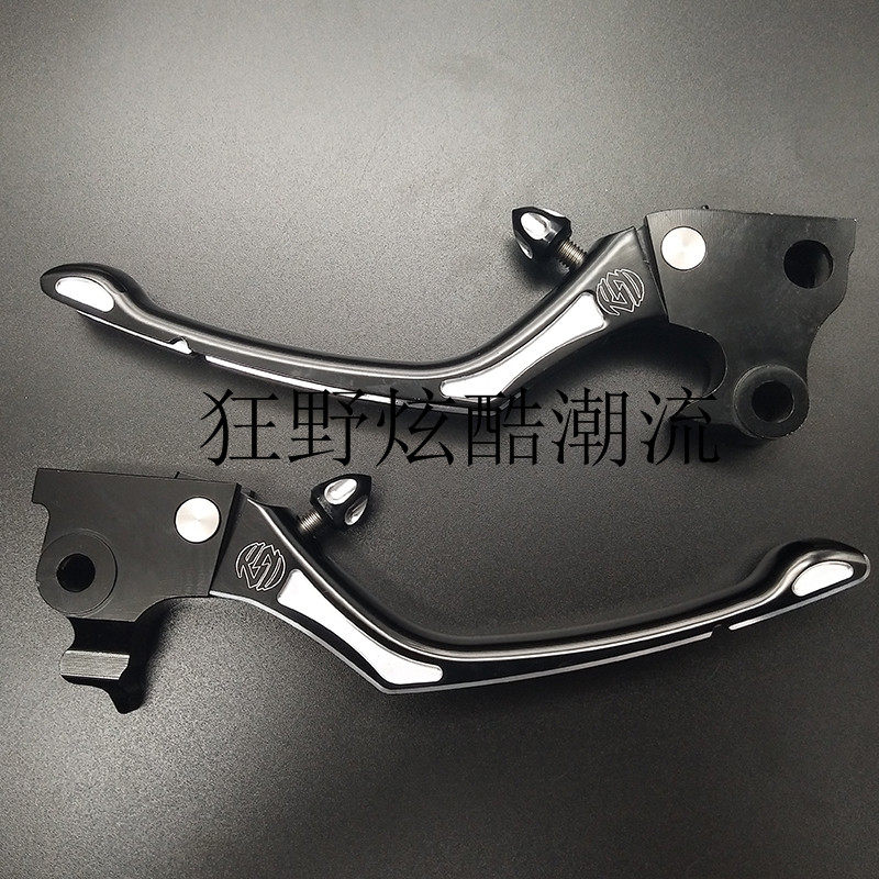 哈雷883120048戴娜软尾肥仔继承者豪雅路王滑翔改装煞车把手RSD牛