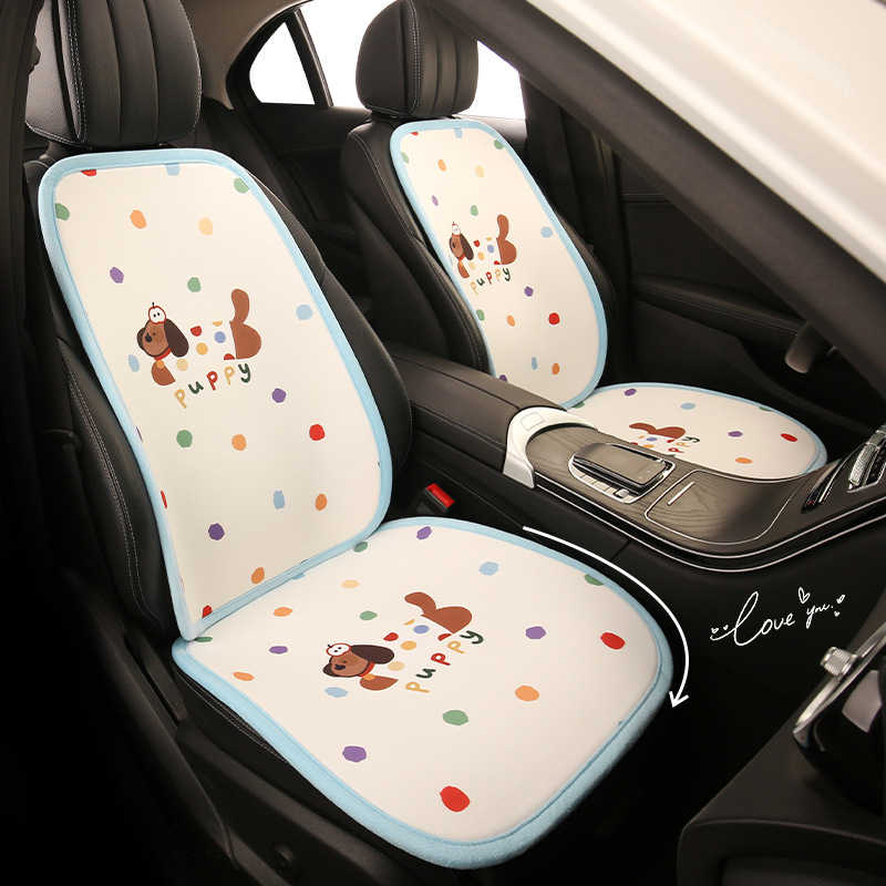 透气网布卡通腊肠狗四季汽车坐垫免绑单坐单片单个屁屁垫