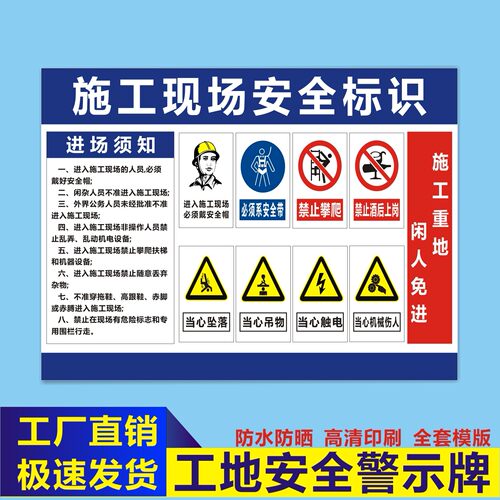 工地车间仓库当心触电标识牌