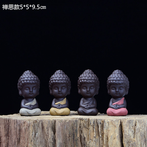 紫砂茶宠小和尚佛像沙弥