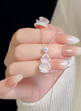 新中式冰透葫芦项链国风轻奢小众