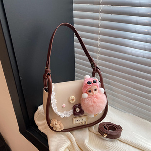 可爱玩偶女士小包包洋气甜美单肩包2025新款 外贸斜挎包女