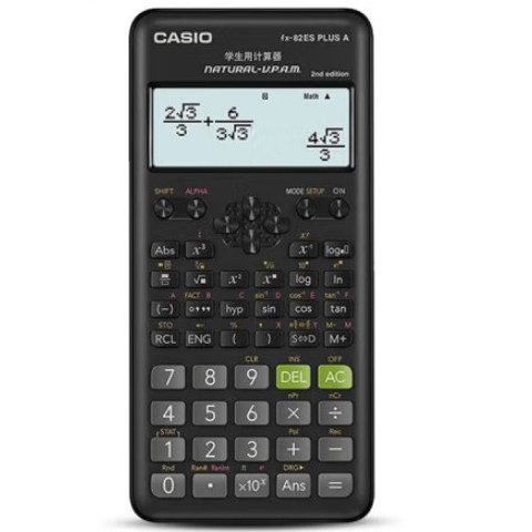 卡西欧（CASIO） FX-82ES PLUS A - 2 函数科学计算器 睿蓝